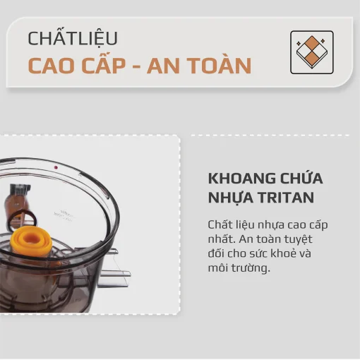 Máy Ép Chậm OLIVO SJ200 – Ép Kiệt Bã 98%, Tốc Độ 39 Vòng/Phút, Dễ Vệ Sinh - Hình ảnh 17