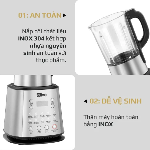 Máy Làm Sữa Hạt OLIVO X20 PLUS – Phiên Bản Nâng Cấp, 3 Chức Năng Nấu Sữa, Tạm Dừng Thông Minh, Chạy Êm - Hình ảnh 28