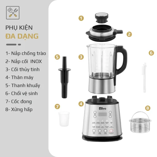 Máy Làm Sữa Hạt OLIVO X20 PLUS – Phiên Bản Nâng Cấp, 3 Chức Năng Nấu Sữa, Tạm Dừng Thông Minh, Chạy Êm - Hình ảnh 30