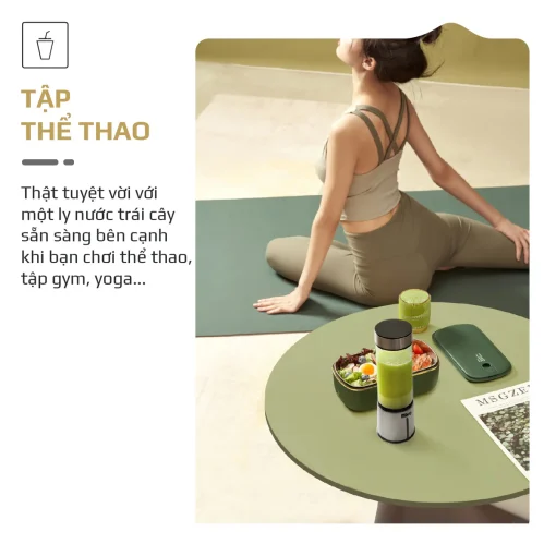 Máy Xay Sinh Tố Cầm Tay OLIVO PB01 – Xay Được Đá, Sạc Pin Không Cần Dây, Nhỏ Gọn, Dung Tích 450ML - Hình ảnh 7