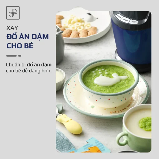 Máy Xay Sinh Tố OLIVO MB1000 – 3 Cốc Xay Linh Hoạt, Xay Đá, Smoothie, Đồ Ăn Dặm, Công Suất 1000W - Hình ảnh 7
