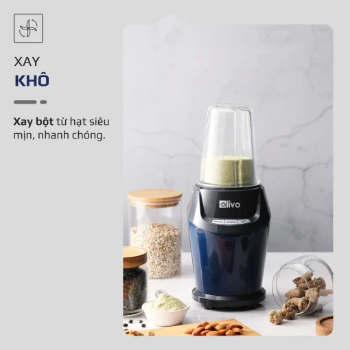 Máy Xay Sinh Tố OLIVO MB1000 – 3 Cốc Xay Linh Hoạt, Xay Đá, Smoothie, Đồ Ăn Dặm, Công Suất 1000W - Hình ảnh 8