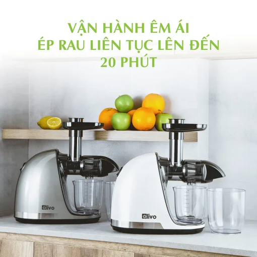 Máy Ép Chậm Trục Ngang OLIVO SJ22 – Ép Rau Không Kẹt, Kiệt Bã, Dễ Vệ Sinh - Hình ảnh 9