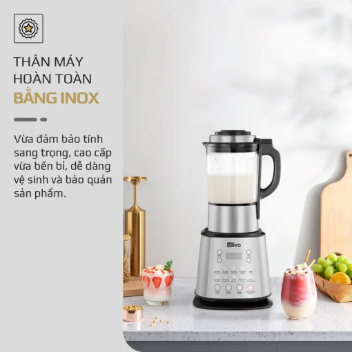 Máy Làm Sữa Hạt OLIVO X20 PLUS – Phiên Bản Nâng Cấp, 3 Chức Năng Nấu Sữa, Tạm Dừng Thông Minh, Chạy Êm - Hình ảnh 9