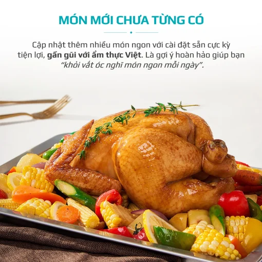 Nồi Chiên Hấp Đa Năng OLIVO SF20 PRO 20L – Hấp Nano Steam, Chiên Không Dầu Eco Fry, 70 Chế Độ Nấu, Dễ Vệ Sinh - Hình ảnh 15