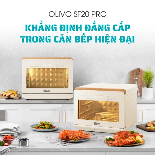 Nồi Chiên Hấp Đa Năng OLIVO SF20 PRO 20L – Hấp Nano Steam, Chiên Không Dầu Eco Fry, 70 Chế Độ Nấu, Dễ Vệ Sinh - Hình ảnh 21