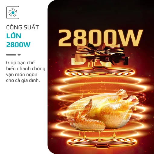 Nồi Chiên Hấp Đa Năng OLIVO SF20 PRO 20L – Hấp Nano Steam, Chiên Không Dầu Eco Fry, 70 Chế Độ Nấu, Dễ Vệ Sinh - Hình ảnh 24
