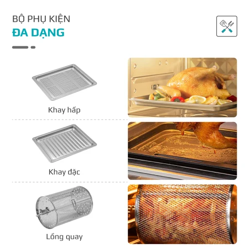 Nồi Chiên Hấp Đa Năng OLIVO SF20 PRO 20L – Hấp Nano Steam, Chiên Không Dầu Eco Fry, 70 Chế Độ Nấu, Dễ Vệ Sinh - Hình ảnh 25