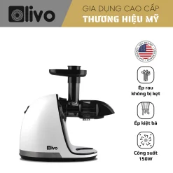 Máy Ép Chậm Trục Ngang OLIVO SJ22 – Ép Rau Không Kẹt, Kiệt Bã, Dễ Vệ Sinh