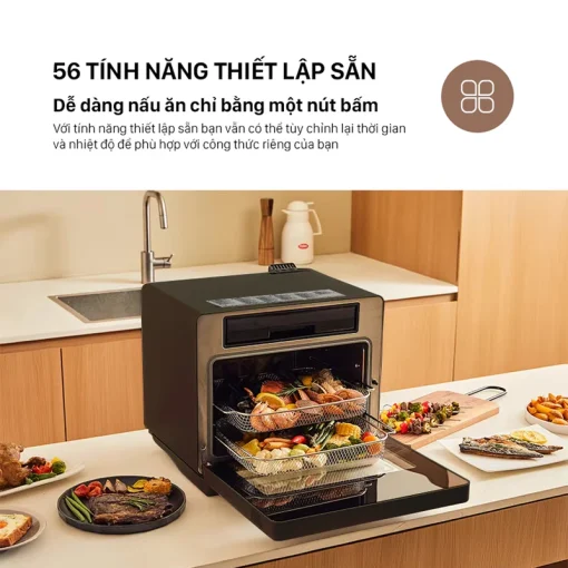 Nồi Chiên Hơi Nước Snapbee SF20 PRO–Dung Tích 20L–Công Nghệ Đột Phá–56 Chế Độ Nấu–Inox 316 Snap Kitchen - Ảnh 12