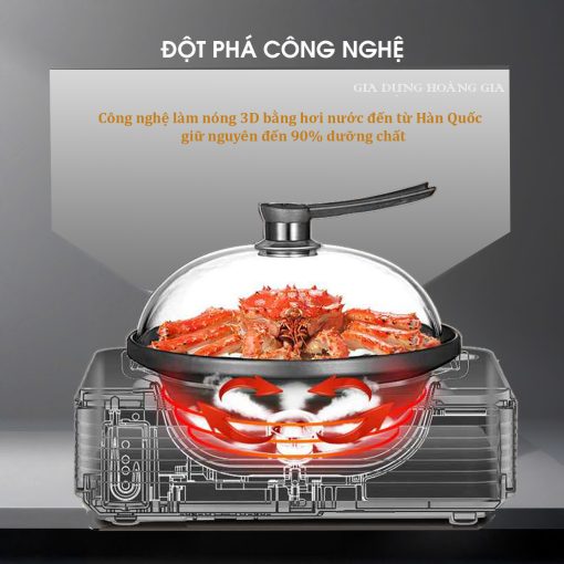 BẾP LẨU HƠI, LẨU HẤP THUỶ NHIỆT SHINSTAR SS-DK-2110 -LÒNG NỒI SỨ CAO CẤP - Ảnh 4