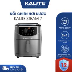 Nồi chiên hơi nước KALITE STEAM 7 chiên hấp 2 trong 1, 7 lít
