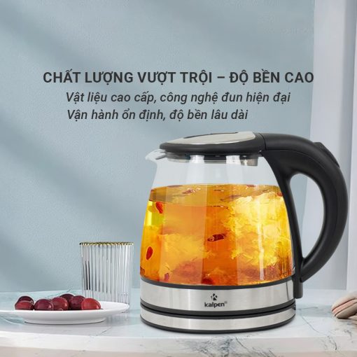 Ấm Đun Nước Siêu Tốc Kalpen KK67, 1200ml Hàng Chính Hãng KALPEN Bảo Hành 2 Năm - Ảnh 7