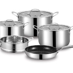 Bộ nồi Inox 3 lớp đúc liền khối Kalpen chiếc Kampfer KF3