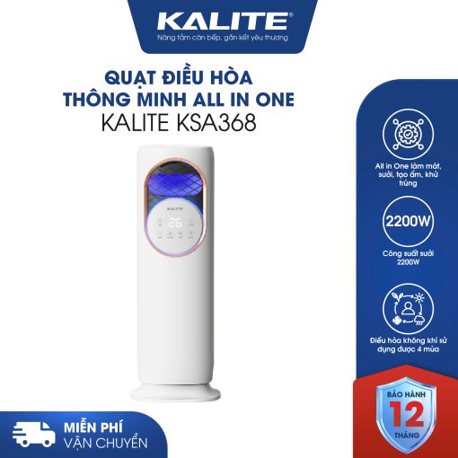Quạt điều hòa thông minh All in One KSA368 làm mát, sưởi, tạo ẩm, diệt khuẩn