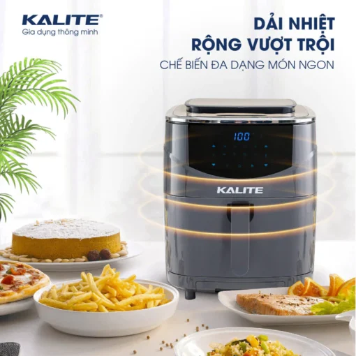 Nồi chiên hơi nước KALITE STEAM 7 chiên hấp 2 trong 1, 7 lít - Ảnh 2