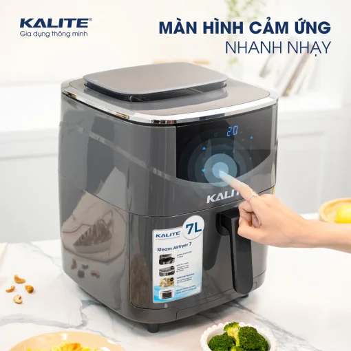 Nồi chiên hơi nước KALITE STEAM 7 chiên hấp 2 trong 1, 7 lít - Ảnh 4