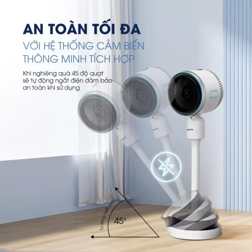 Quạt điều hòa thông minh All in One Kalite KSA369 làm mát, sưởi ấm, phun sương, diệt khuẩn, bảo hành 12 tháng - Ảnh 2