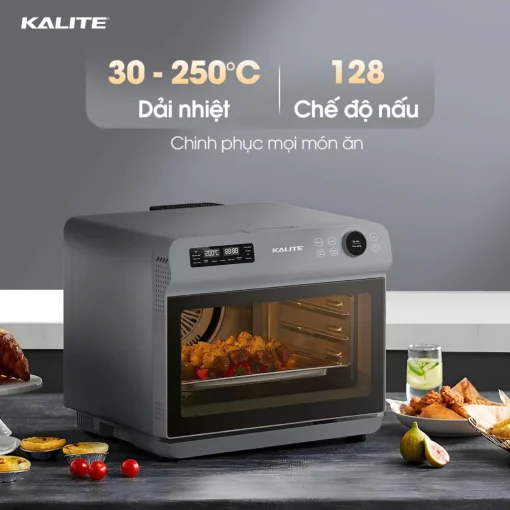 [GIỚI HẠN] Nồi chiên hơi nước KALITE ULTRA360 4in1 chiên, hấp, nướng, rã đông 20L công nghệ gia nhiệt kép BẢO HÀNH 24T - Ảnh 7