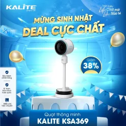 Quạt điều hòa thông minh All in One Kalite KSA369 làm mát, sưởi ấm, phun sương, diệt khuẩn, bảo hành 12 tháng