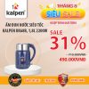 Ấm Đun Nước Siêu Tốc Kalpen KK68, 1800ml Công Suất 2200W, cơ chế giữ ấm 70 độ tiện lợi.
