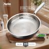 Chảo Inox Karlin Chống Dính Tự Nhiên – Model G26 Pro – Đáy 4 lớp – Inox 316 – 26×5.5 cm – Chất lượng cao (dùng cho bếp từ, bếp Gaz, bếp hồng ngoại…)