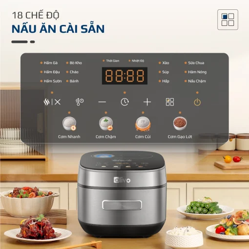 Nồi Cơm Điện Cao Tần OLIVO RC900IH – Lòng Nồi INOX 316L Cao Cấp, Công Nghệ Cao Tần Giữ Trọn Dinh Dưỡng, Bảng Điều Khiển Oled Sống Động, Hiện Đại, Cao Cấp - Ảnh 18