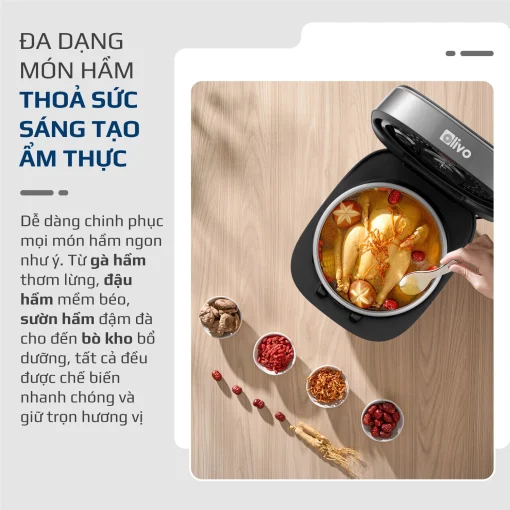 Nồi Cơm Điện Cao Tần OLIVO RC900IH – Lòng Nồi INOX 316L Cao Cấp, Công Nghệ Cao Tần Giữ Trọn Dinh Dưỡng, Bảng Điều Khiển Oled Sống Động, Hiện Đại, Cao Cấp - Ảnh 22