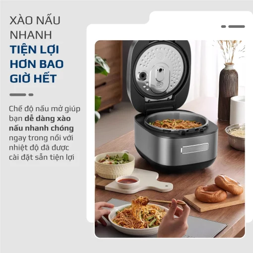 Nồi Cơm Điện Cao Tần OLIVO RC900IH – Lòng Nồi INOX 316L Cao Cấp, Công Nghệ Cao Tần Giữ Trọn Dinh Dưỡng, Bảng Điều Khiển Oled Sống Động, Hiện Đại, Cao Cấp - Ảnh 24