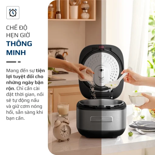 Nồi Cơm Điện Cao Tần OLIVO RC900IH – Lòng Nồi INOX 316L Cao Cấp, Công Nghệ Cao Tần Giữ Trọn Dinh Dưỡng, Bảng Điều Khiển Oled Sống Động, Hiện Đại, Cao Cấp - Ảnh 28