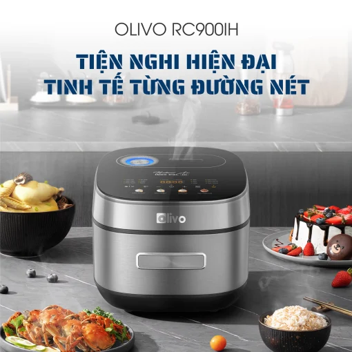 Nồi Cơm Điện Cao Tần OLIVO RC900IH – Lòng Nồi INOX 316L Cao Cấp, Công Nghệ Cao Tần Giữ Trọn Dinh Dưỡng, Bảng Điều Khiển Oled Sống Động, Hiện Đại, Cao Cấp - Ảnh 29