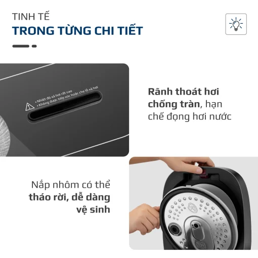 Nồi Cơm Điện Cao Tần OLIVO RC900IH – Lòng Nồi INOX 316L Cao Cấp, Công Nghệ Cao Tần Giữ Trọn Dinh Dưỡng, Bảng Điều Khiển Oled Sống Động, Hiện Đại, Cao Cấp - Ảnh 36
