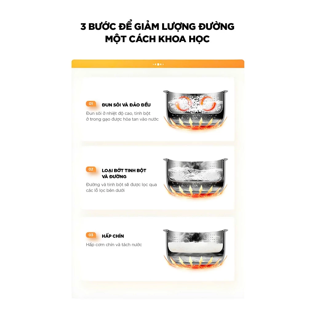 Nồi cơm ít đường MORICO MR600 dung tích 1.2L chính hãng bảo hành 12 tháng - Ảnh 3