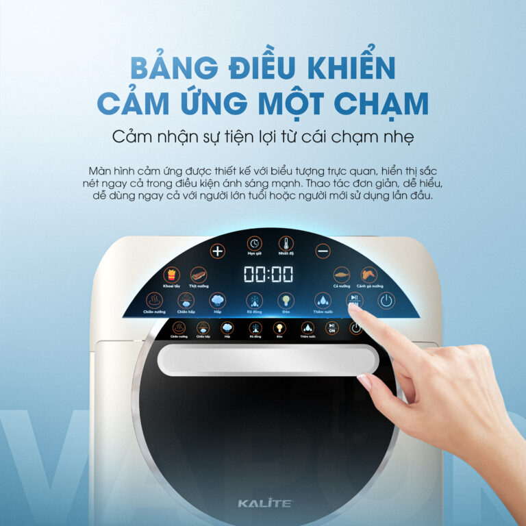 Nồi chiên hơi nước Kalite Vapor 4in1, 8 chế độ nấu tự động - Ảnh 5
