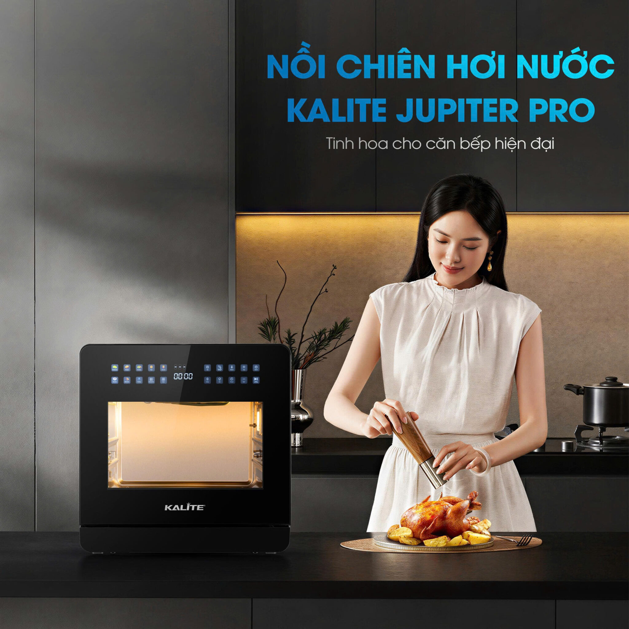 Nồi chiên hơi nước Kalite Jupiter Pro – Công nghệ hơi nước 3S siêu tốc, dung tích lớn 18L - Ảnh 2