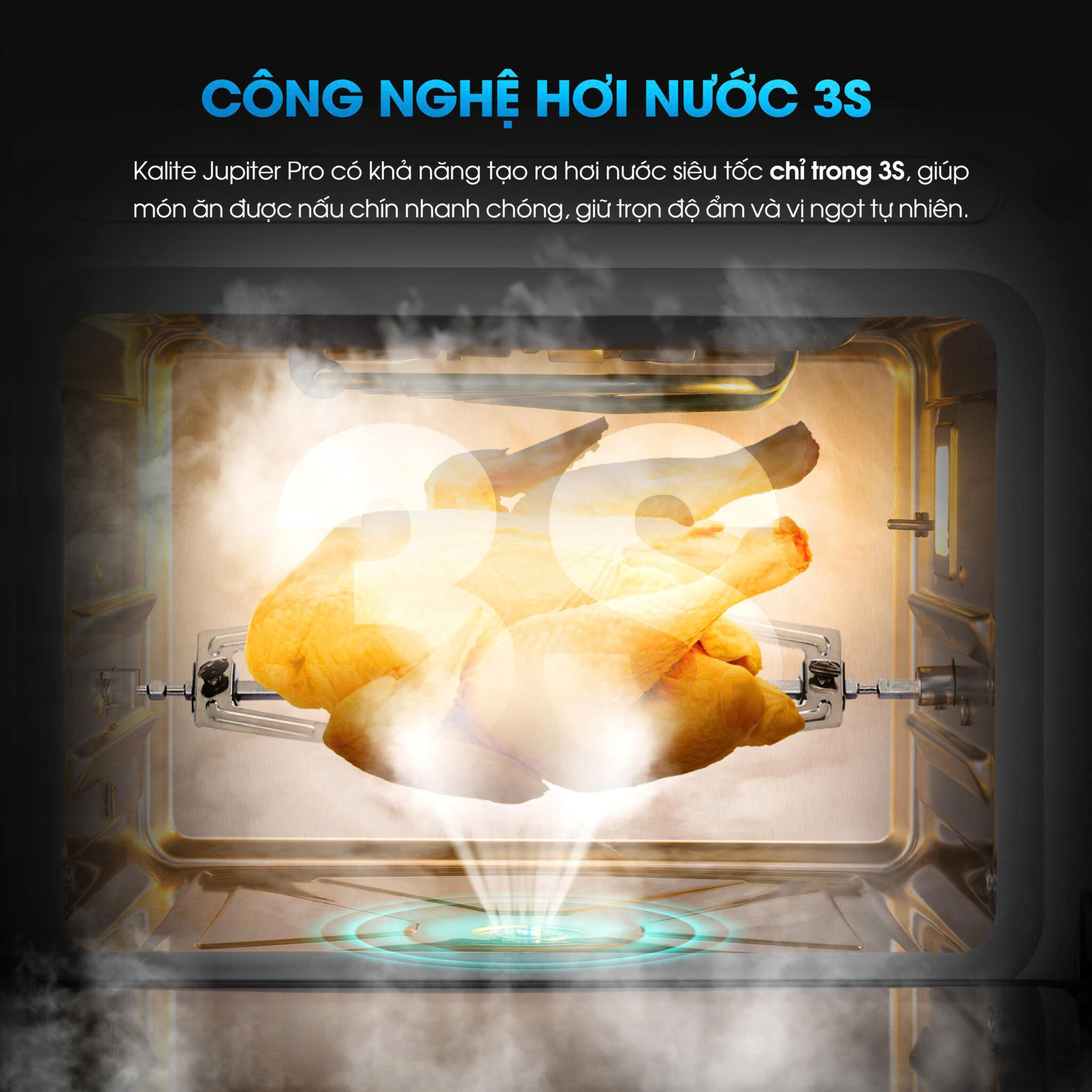 Nồi chiên hơi nước Kalite Jupiter Pro – Công nghệ hơi nước 3S siêu tốc, dung tích lớn 18L - Ảnh 4