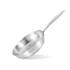 Chảo rán inox liền khối cao cấp KALITE ECO24, inox 304 an toàn, đáy 3 lớp dày, bắt từ tốt