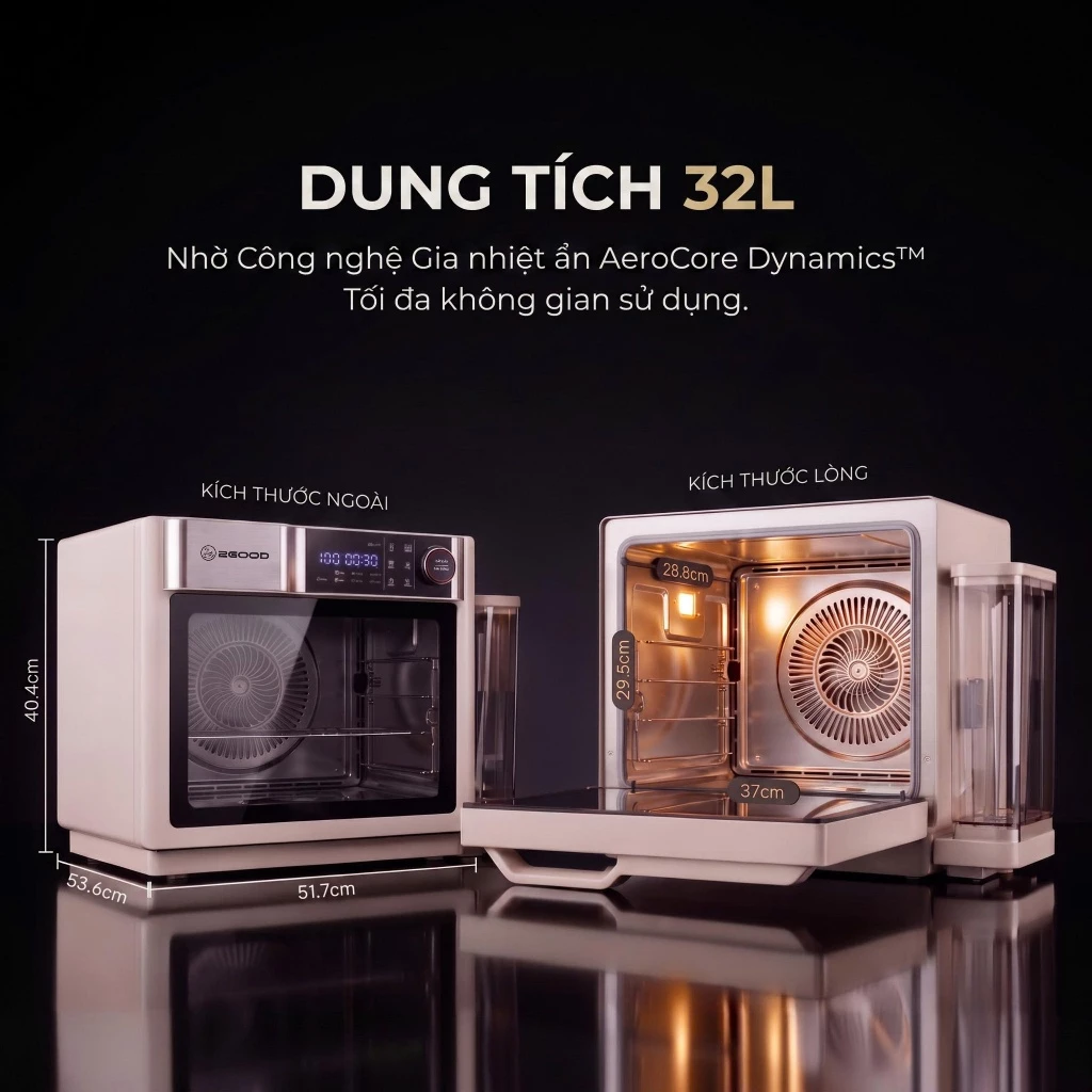 Nồi Chiên Hơi Nước 2GOOD S200 - AeroCore Dynamics 32L - Ảnh 9