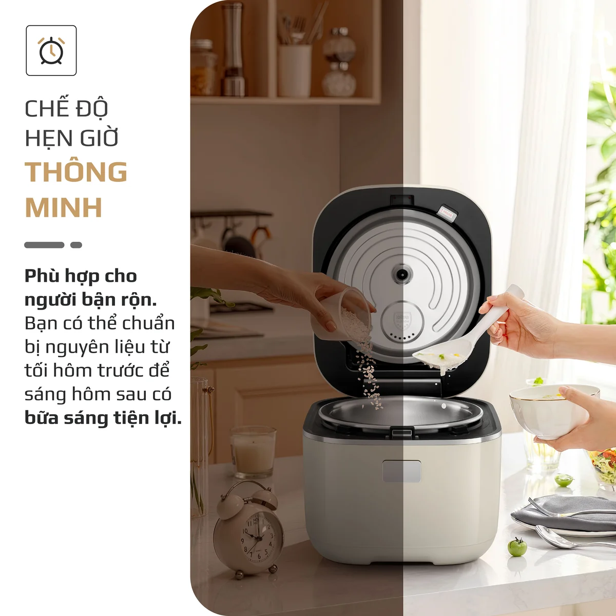 Nồi Cơm Điện Cao Tần OLIVO RC600IH - Lòng Nồi INOX 304, Dung tích 1.2L, Nhỏ Gọn Đa Năng, Công Nghệ Gia Nhiệt Nắp và Nấu Cao Tần Hiện Đại, Sử Dụng Dễ Dàng - Ảnh 19