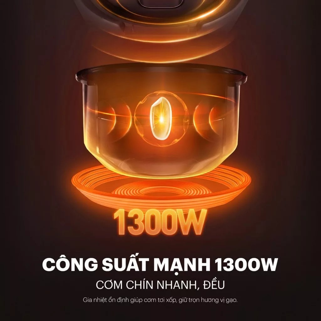 Nồi Cơm Cao Tần Unie URC-TIH15C 1.5L, Lòng Titan cao cấp - Ảnh 3