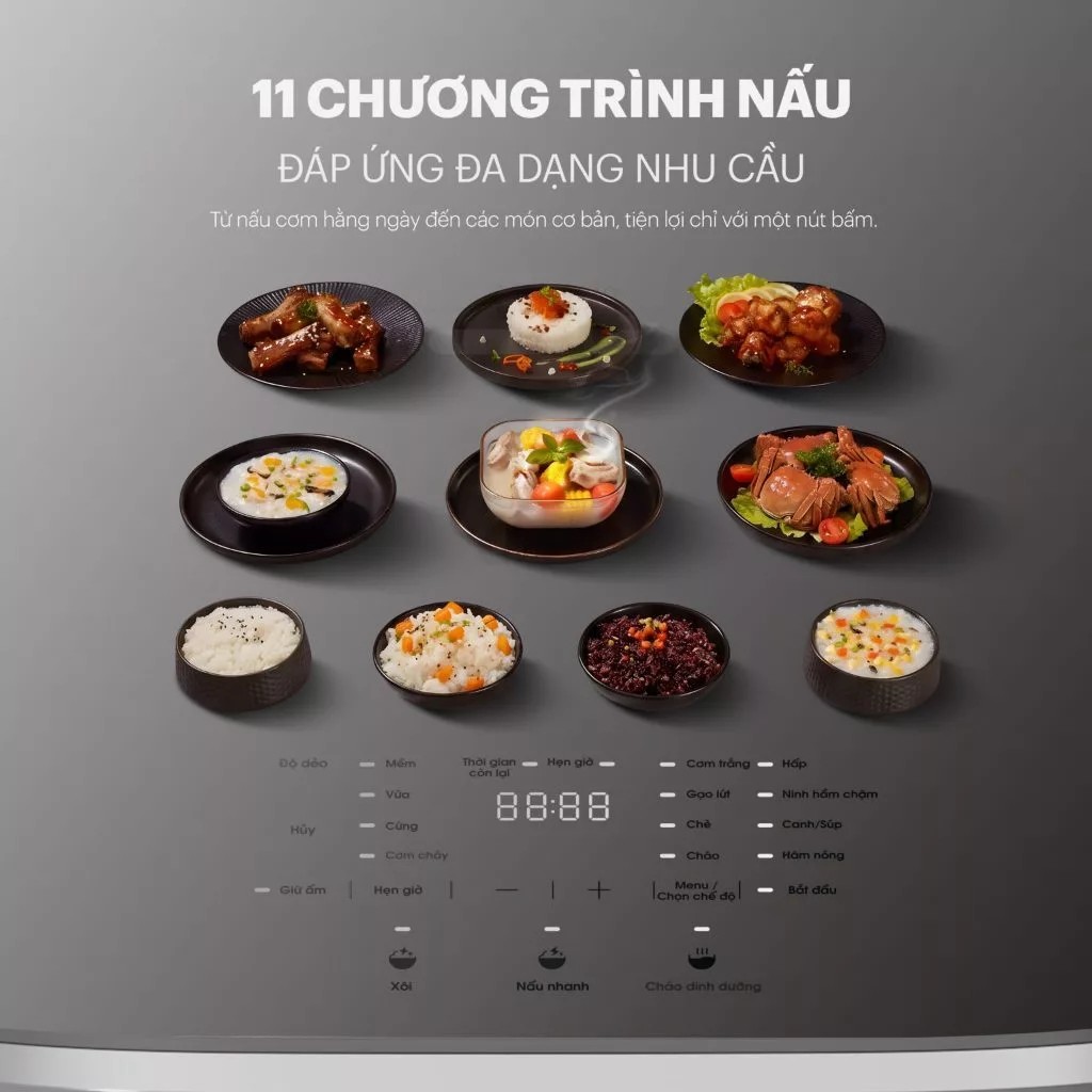Nồi Cơm Cao Tần Unie URC-TIH15C 1.5L, Lòng Titan cao cấp - Ảnh 7